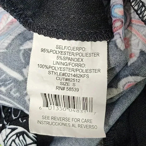 Speechless Black Paisley Floral Multicolor Print Sleeveless Mini Dress Small - Picture 4 of 4